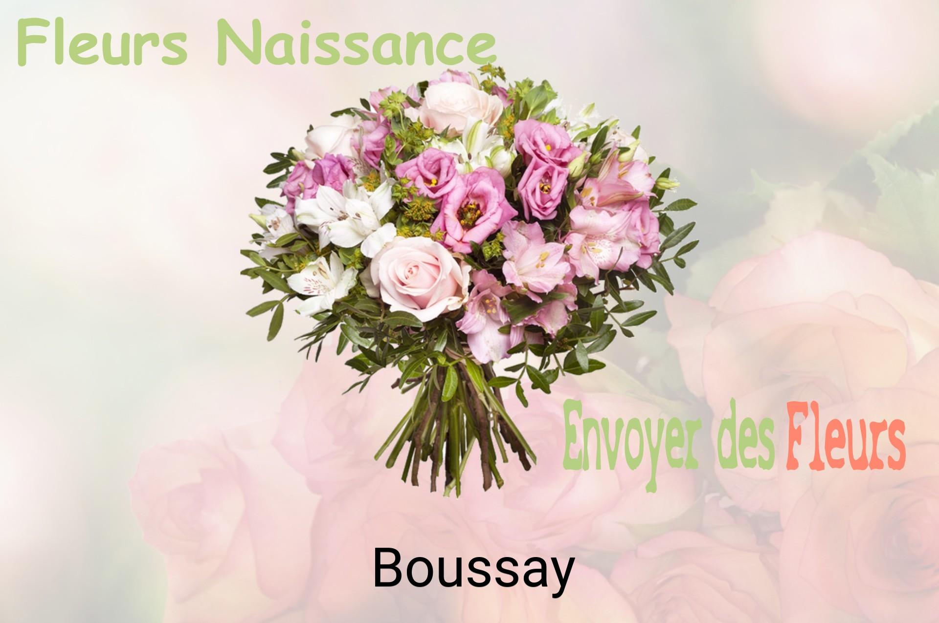 Bouquet de fleurs de naissance livré à Boussay